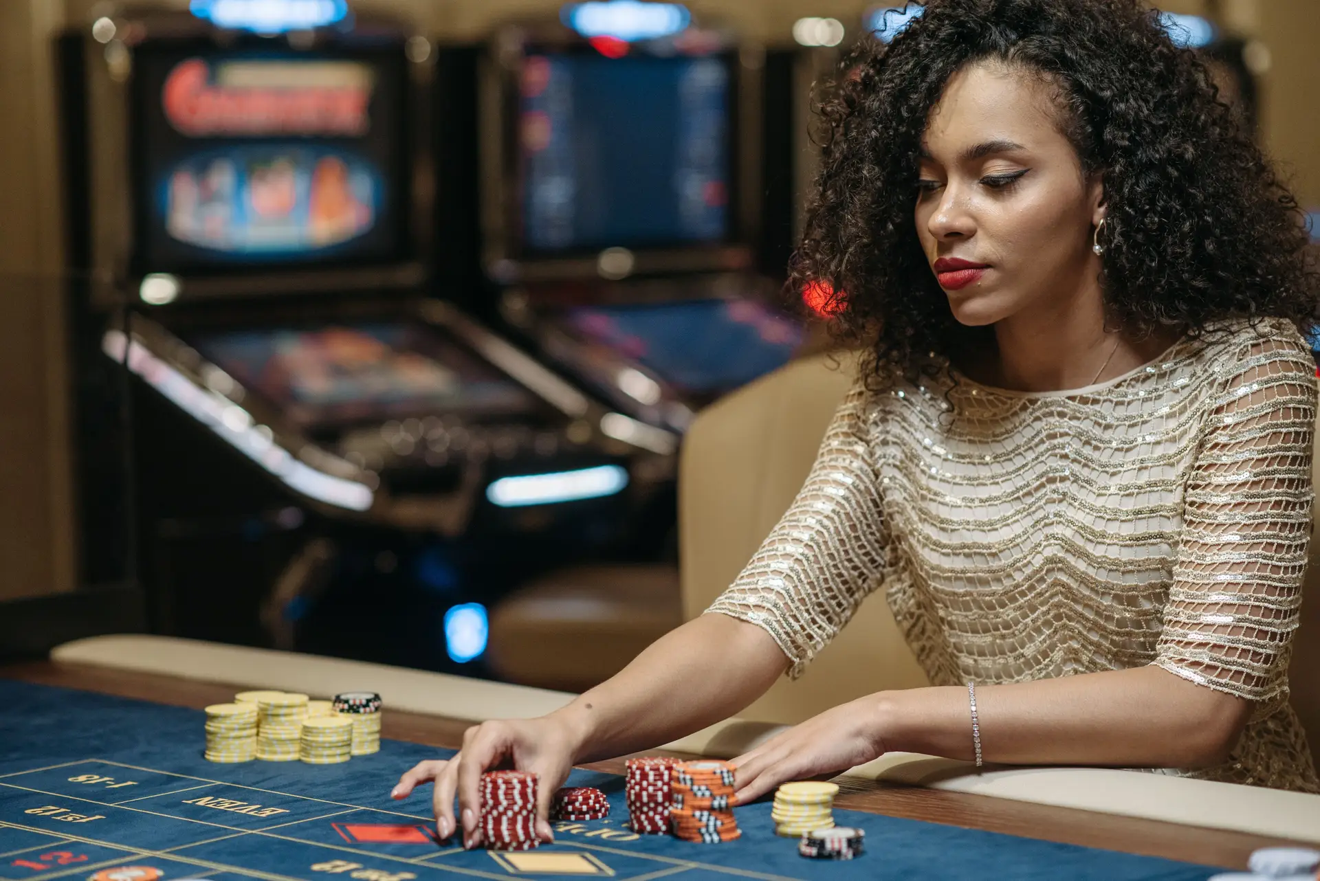 Baccarat-peli ja pelaaja